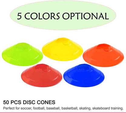 Soccer Cones Sports Cones for Drills Cones for Field Training Football Outdoor Sports Games Back to School Supplies,Green,10Pcs