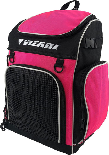 'Cambria' Soccer Backpack | Versatile Multiple Sports Bag for Ultimate Convenience | for Kids and Adults - Neon Pink/ White