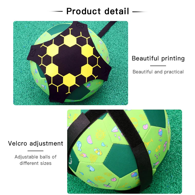 Soccer Ball Juggle Bags Children Auxiliary Circling Training Belt Kids Soccer Kick Trainer Kick Solo Soccer Trainer Football